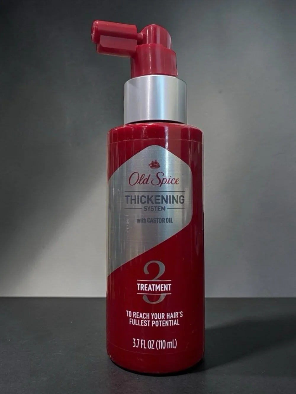 Old Spice Thickening System Treatment Spray Castor Oil 3.7oz 2 Pack NEW